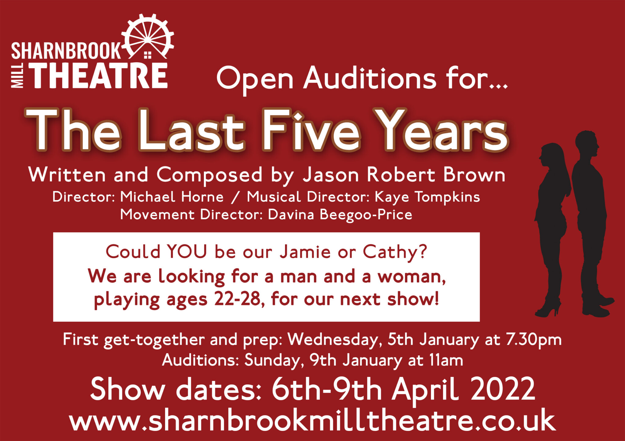 audition-announcement-the-last-five-years-sharnbrook-mill-theatre